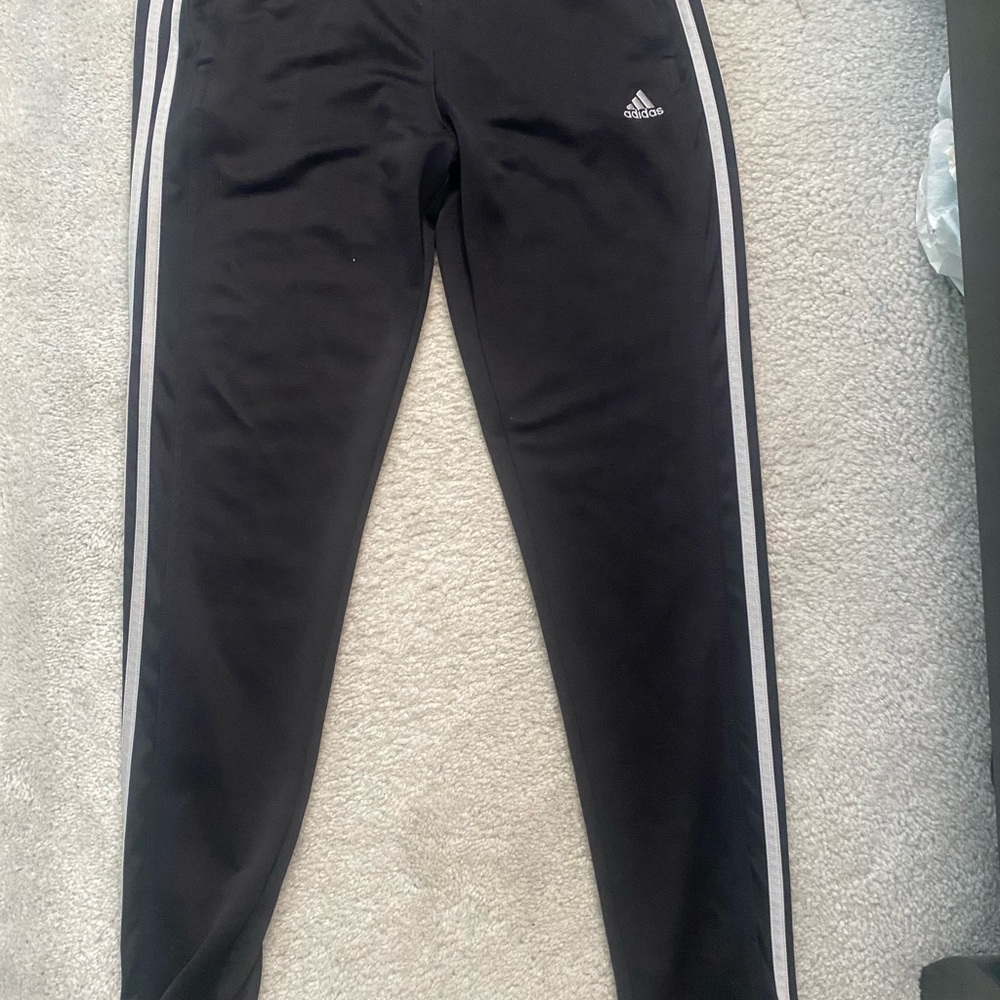 adidas track pants with zippers at bottom